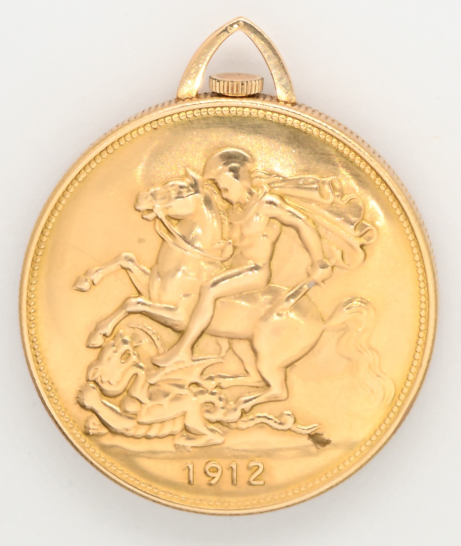 Festina, 17 rubini (Cal. ETA 980) – Orologio da tasca con scappamento ad ancora remontoir in oro ...
