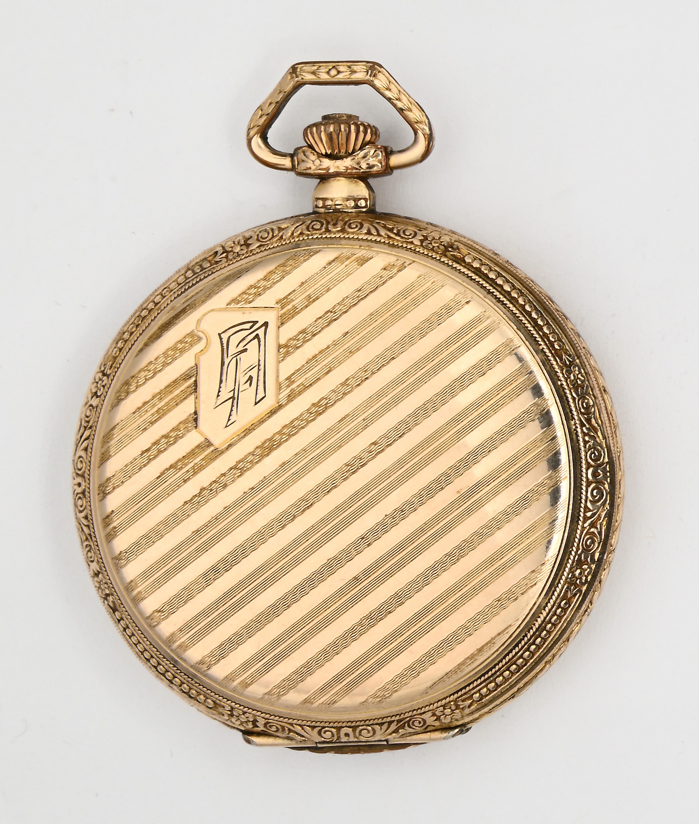 Laminor Watch Co, Orologio da tasca savonette con scappamento ad ancora remontoir in metallo plac...