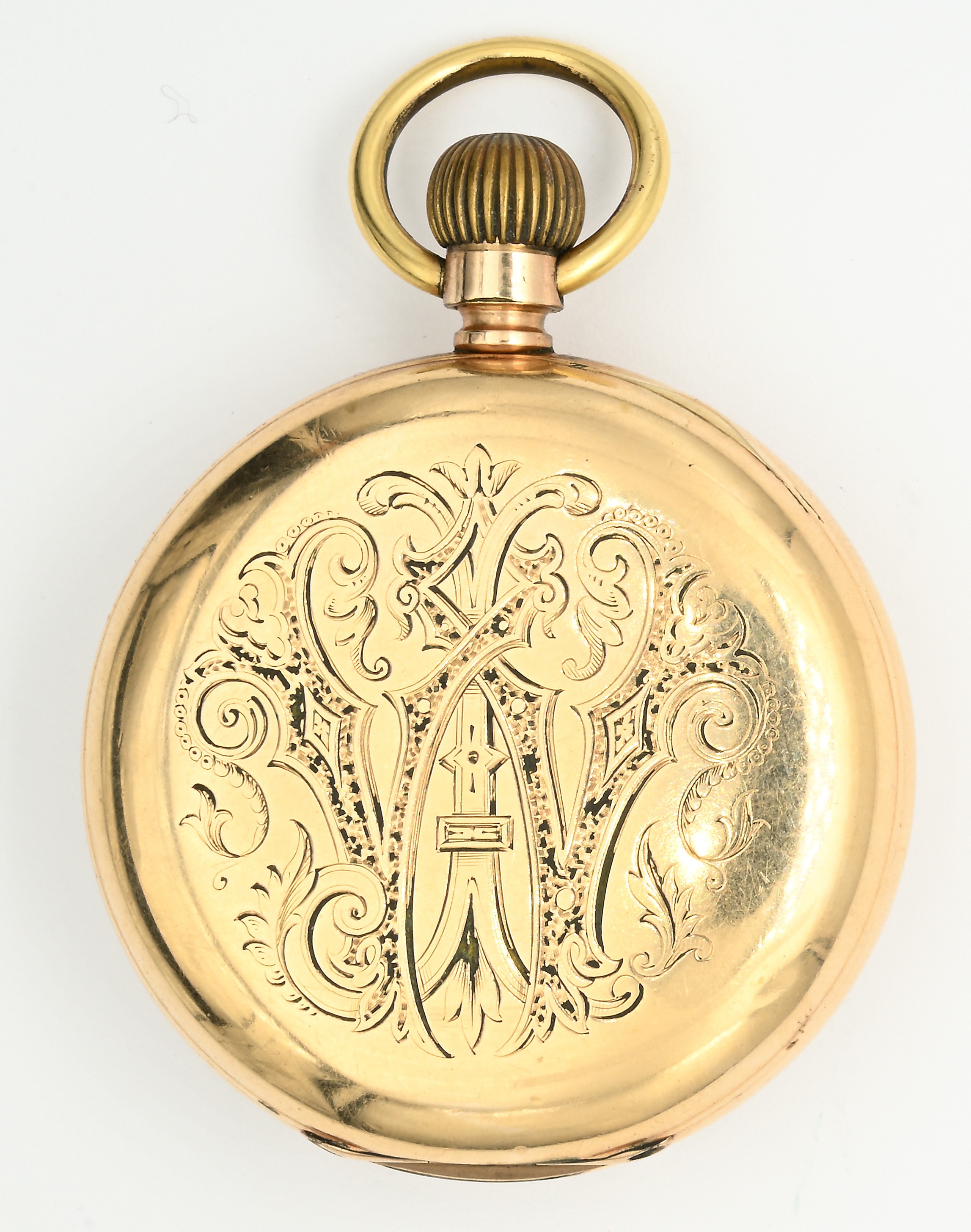 Am. Watch Co., Waltham (Mass.) “Hillside”, Orologio da tasca con scappamento ad ancora e spirale ...