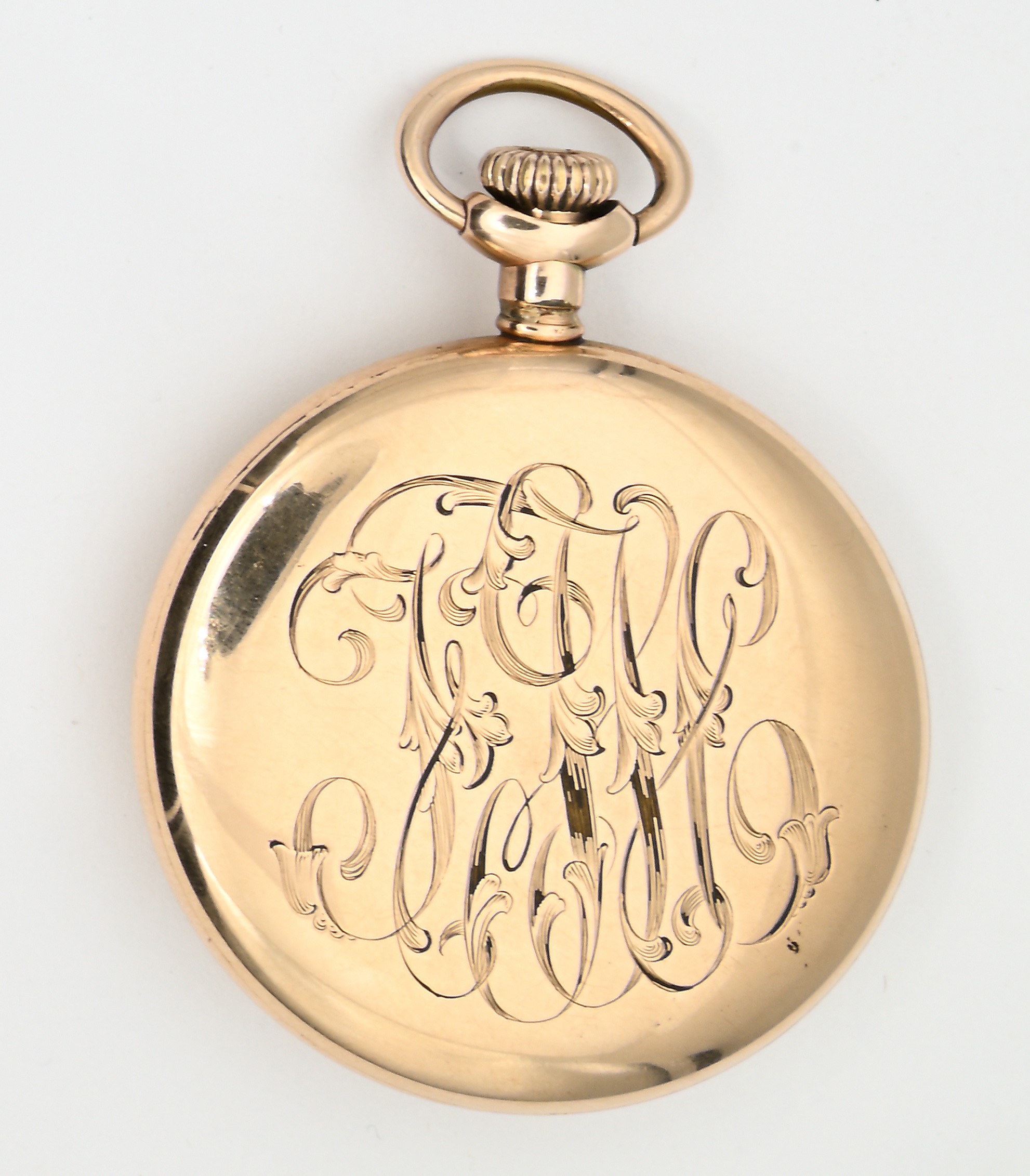 Elgin National Watch Co., Orologio da tasca in metallo placcato oro giallo con scappamento ad anc...