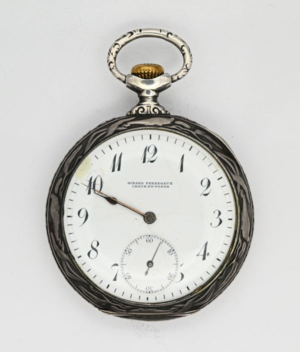 Girard Perregaux Chaux de Fonds - Orologio da tasca con scappamento ad ancora remontoir da uomo in argento 800/000