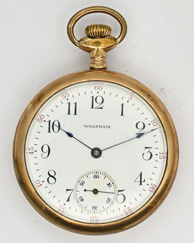 Waltham, Orologio da tasca American Waltham U.S.A. con scappamento ad ancora e spirale Breguet