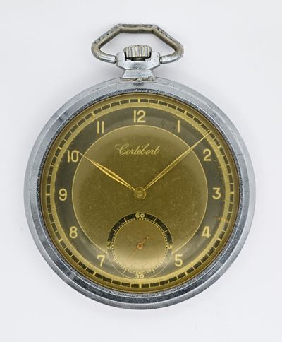 Cortebert, Orologio da tasca con scappamento ad ancora e remontoir anni '40