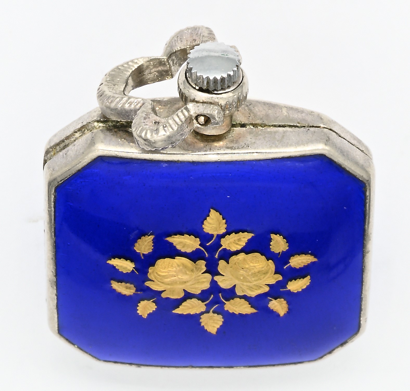 Manius, Orologio da tasca con scappamento ad ancora e remontoir, argento 925/000 e smalto