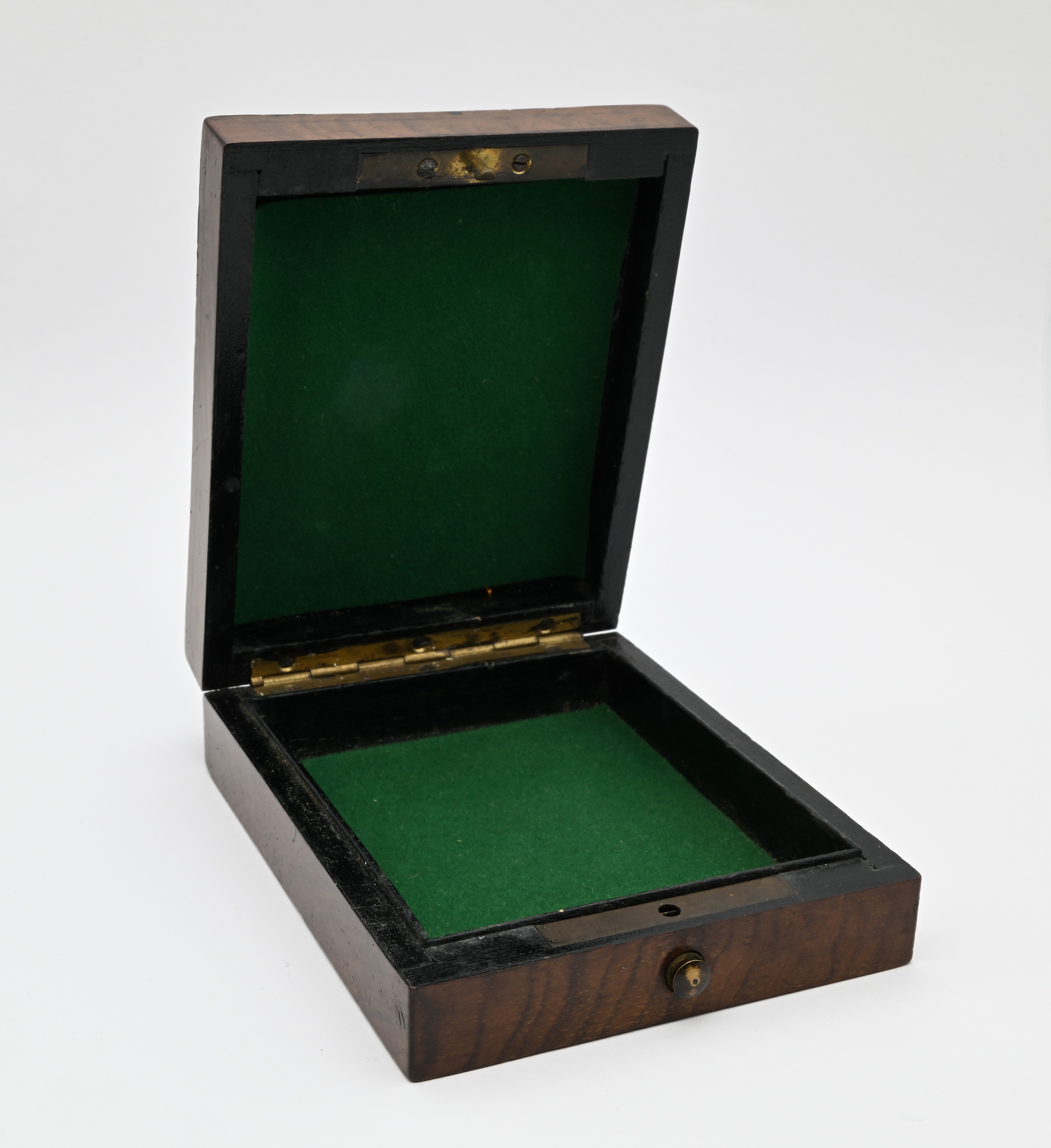 Scatola porta orologio in legno, fine  XIX secolo – inizi XX secolo