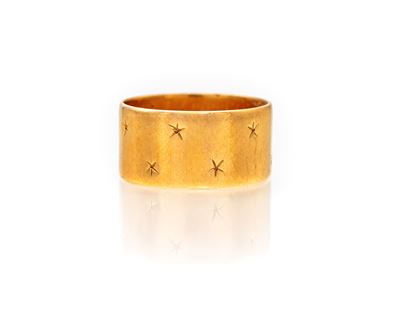 Fascia in oro giallo 750, peso 7,10 g