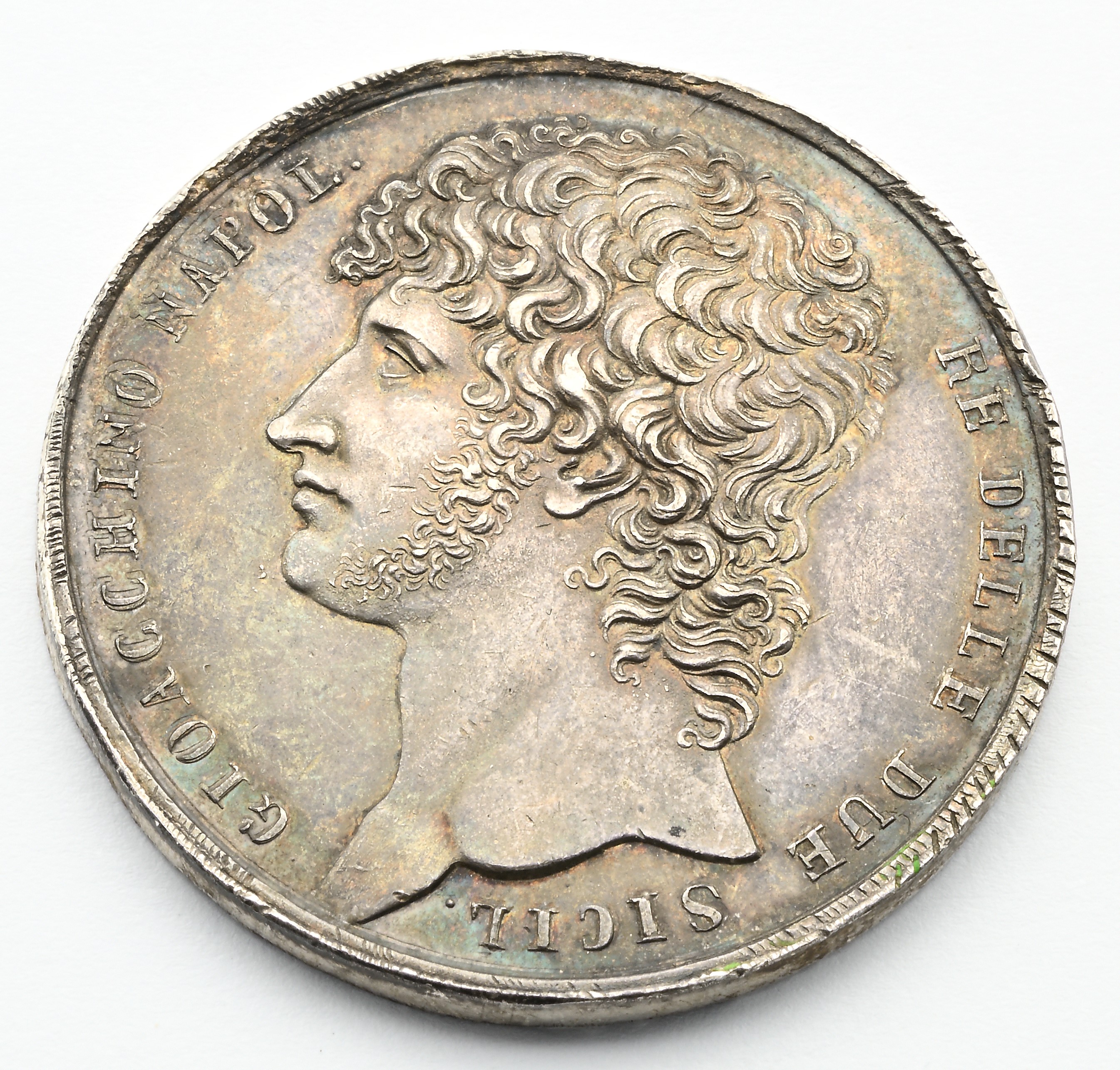 Medaglia in Argento 1809 Gioacchino Murat Regno delle Due Sicilie. Coniata a Napoli per la Distri...
