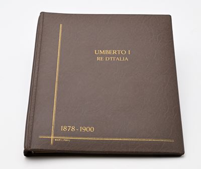Album Raccoglitore in Similpelle Mar-phil Monete Umberto i Re D'italia 1878-1900