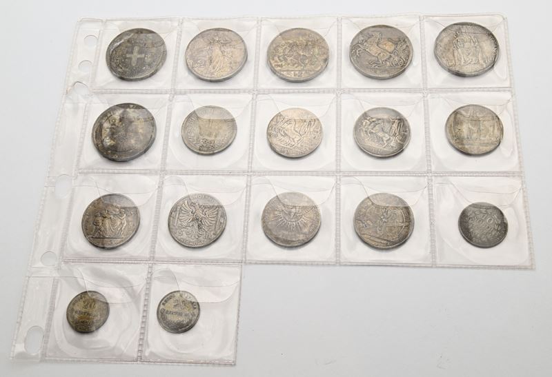 Lotto Monete: Regno D'italia 1 Lira Valore 1863m, 2 Pezzi da 20 Cts Valore 1863m Vittorio Emanuel...