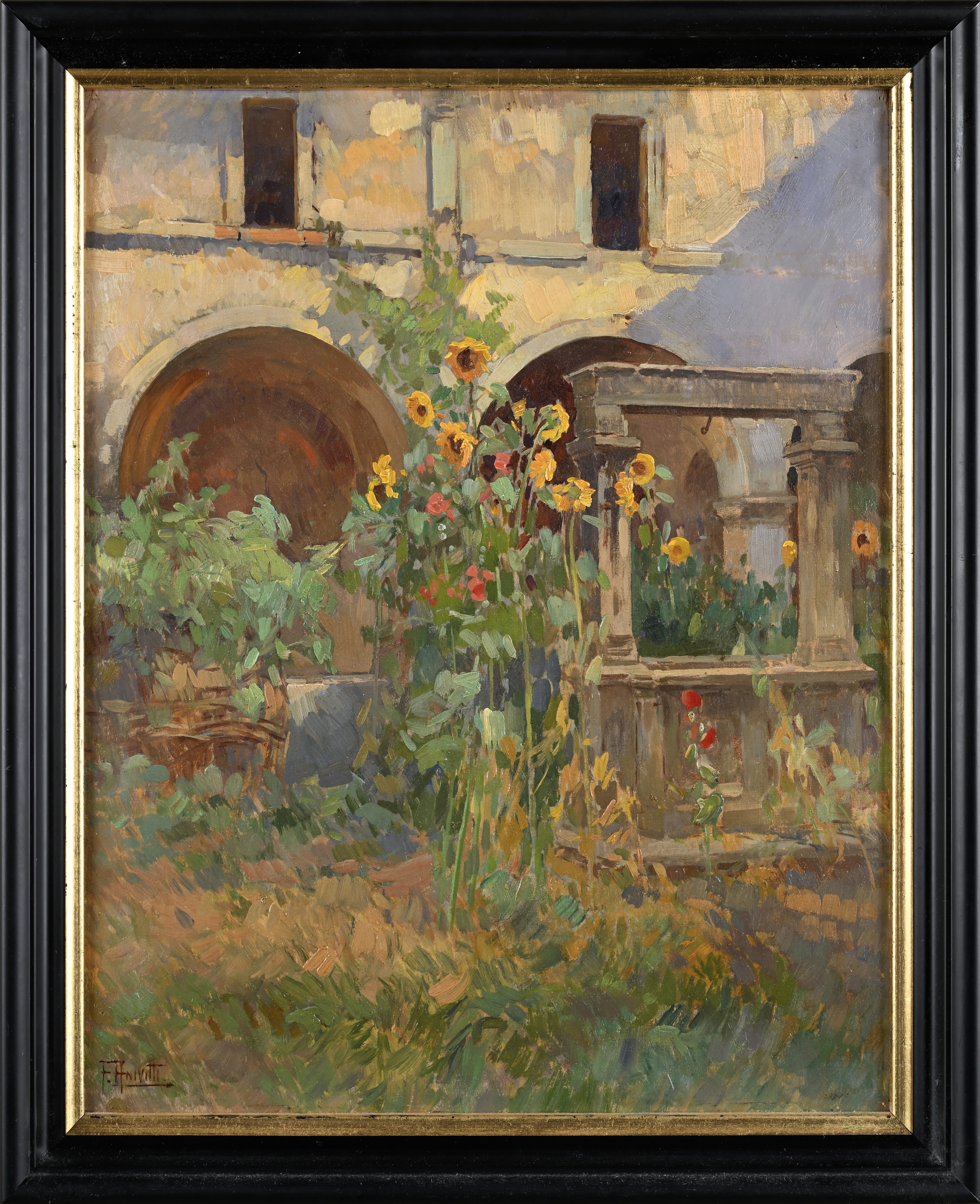 Fiori nell'antico chiostro