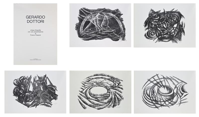 Cinque Litografie con una presentazione di Franco Passoni