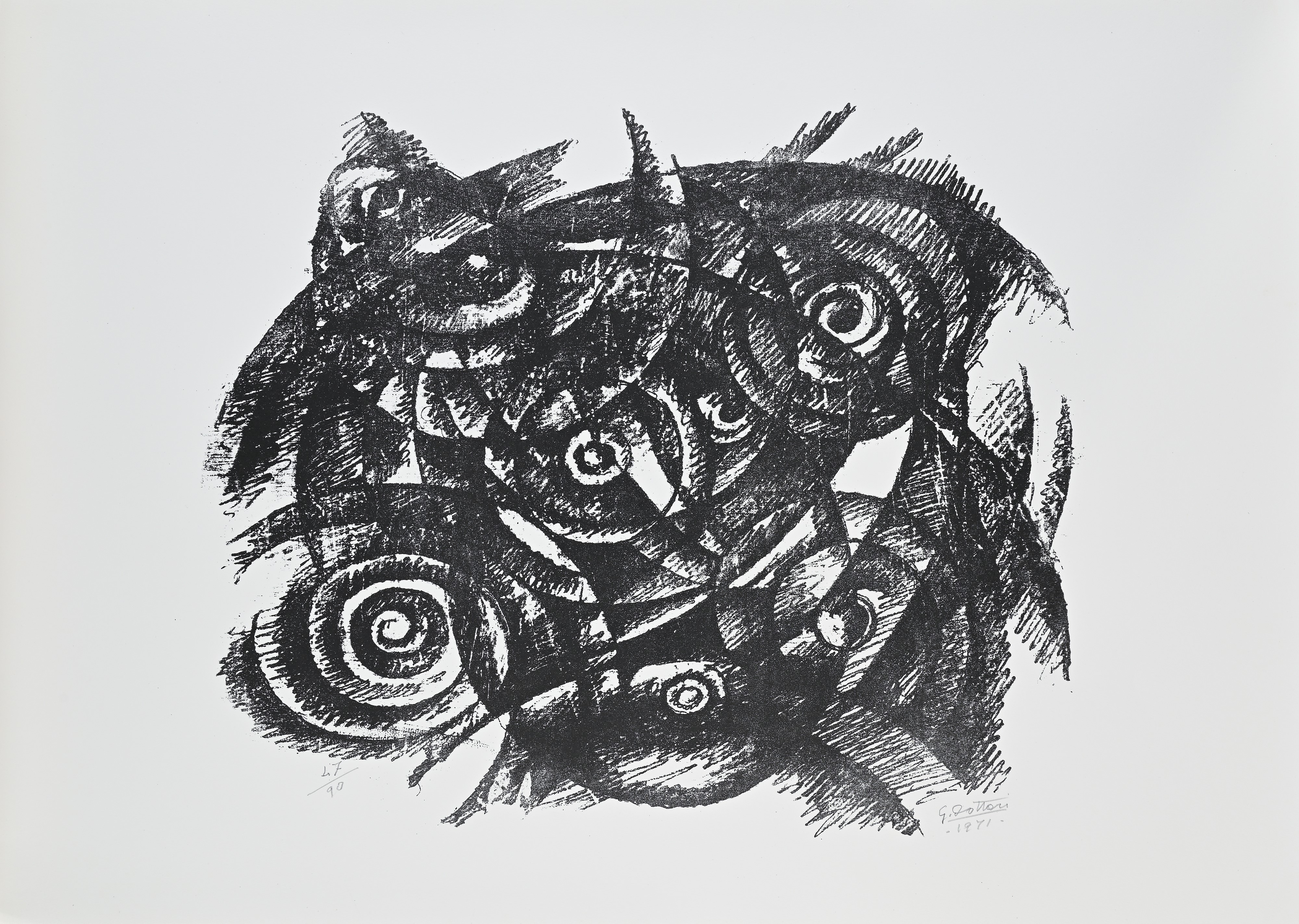 Cinque Litografie con una presentazione di Franco Passoni