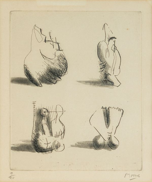 Henry Moore - Four Sculpture Motives