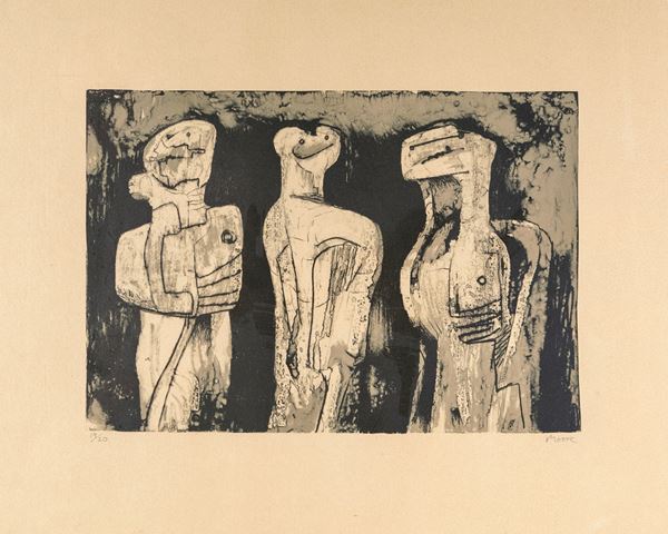 Henry Moore - Three standing figures