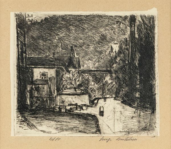 Luigi Bartolini - Veduta di Merano