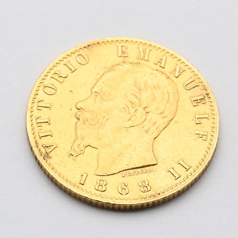 20 Lire 1868 Vittorio Emanuele III Regno D'italia