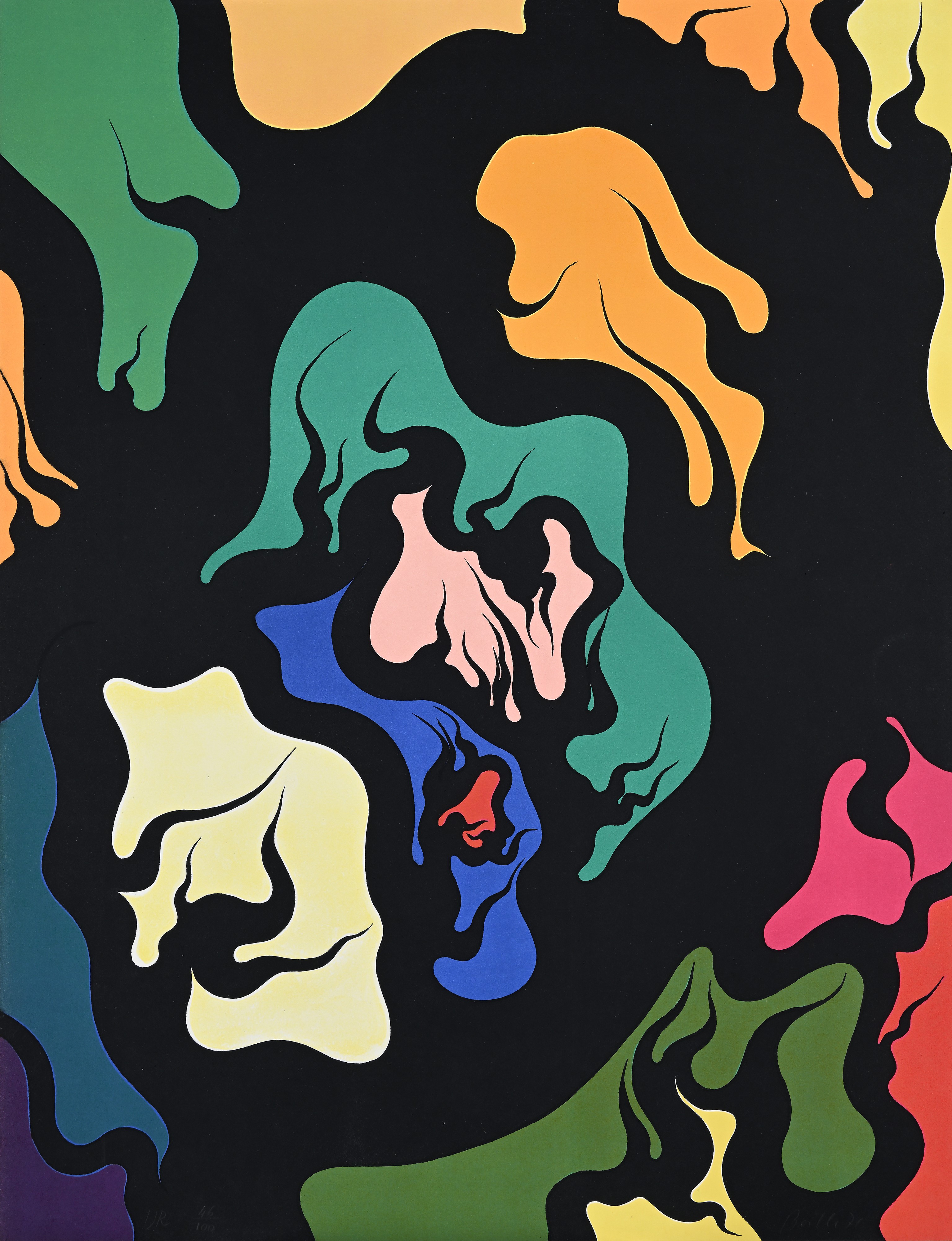 UR - Cinque Litografie di Luigi Boille con poesie di Guido Ballo e presentazione di Cesare Vivald...