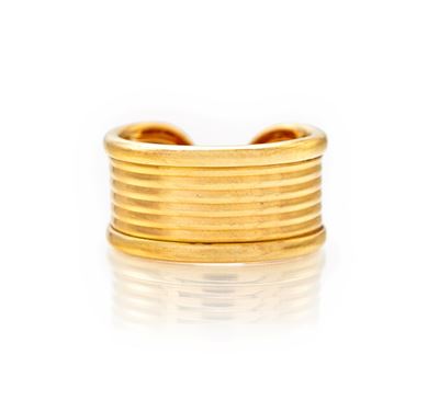 Anello in oro giallo 750/000 a fascia, Misura 14