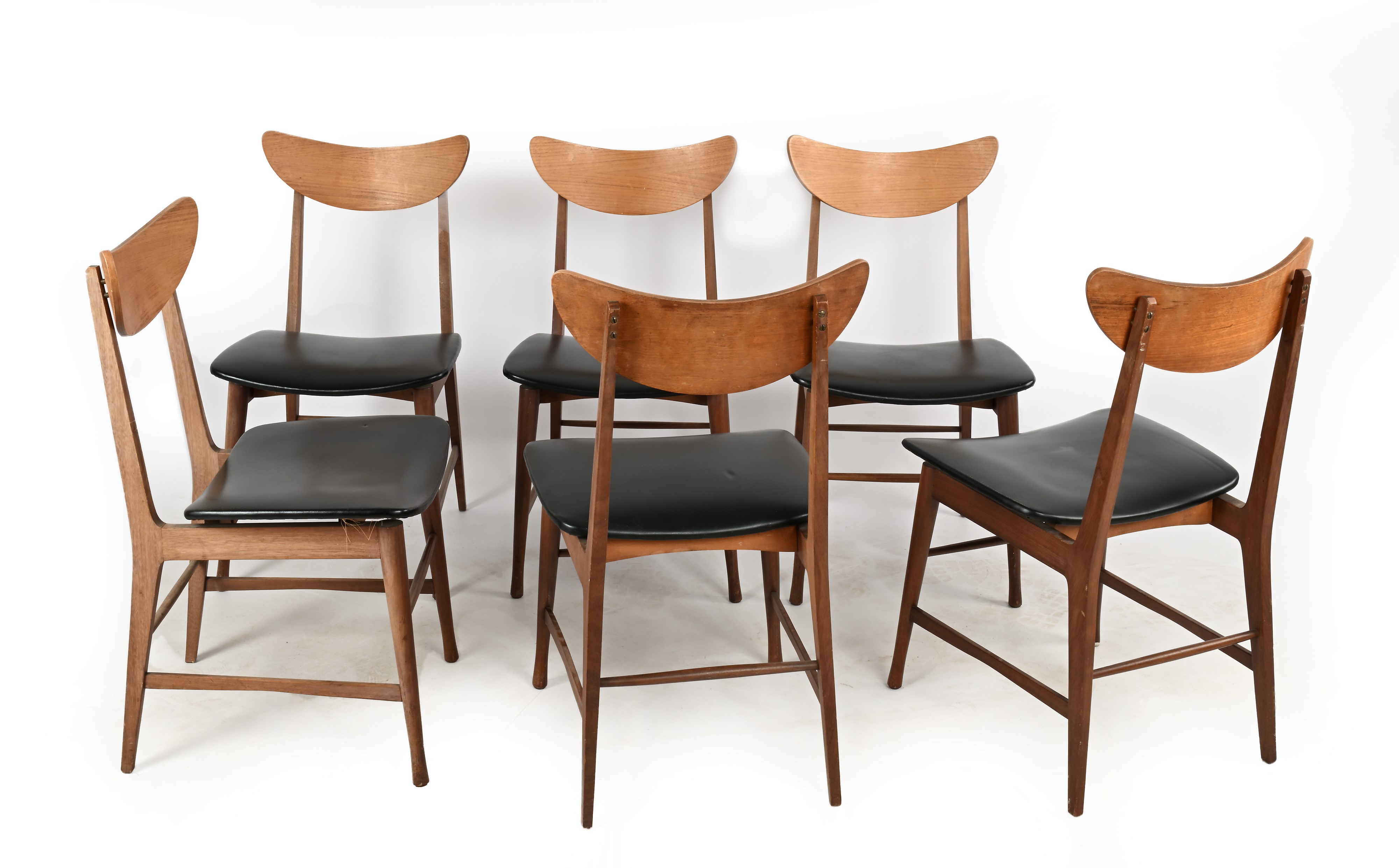 Lotto di 6 sedie design danese