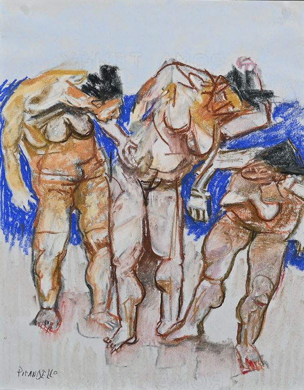 Fausto Pirandello - Bagnanti