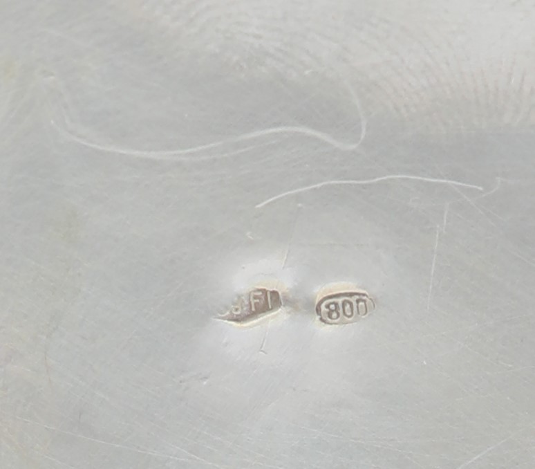 Candelabro in argento 800/000 a cinque luci