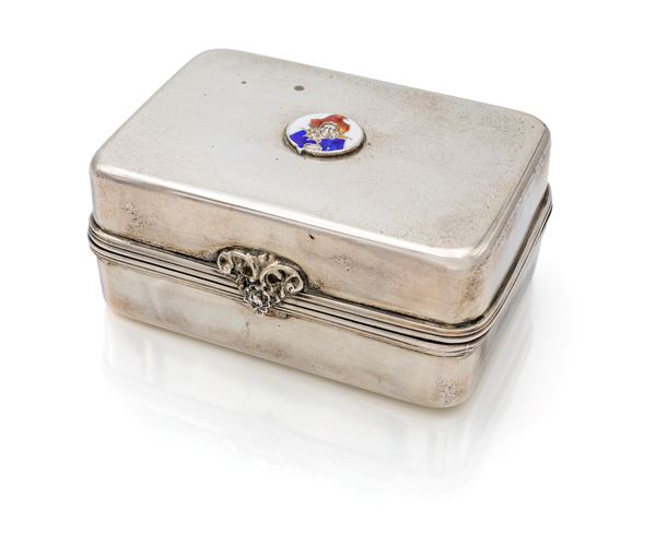 Scatola portacarte in argento