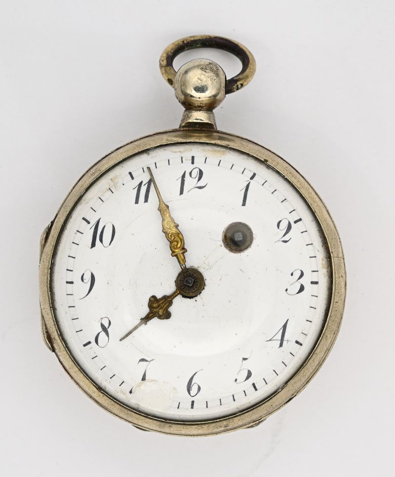 Orologio da tasca con movimento a serpentina, conoide e bilanciere anulare, spirale piana rincass...