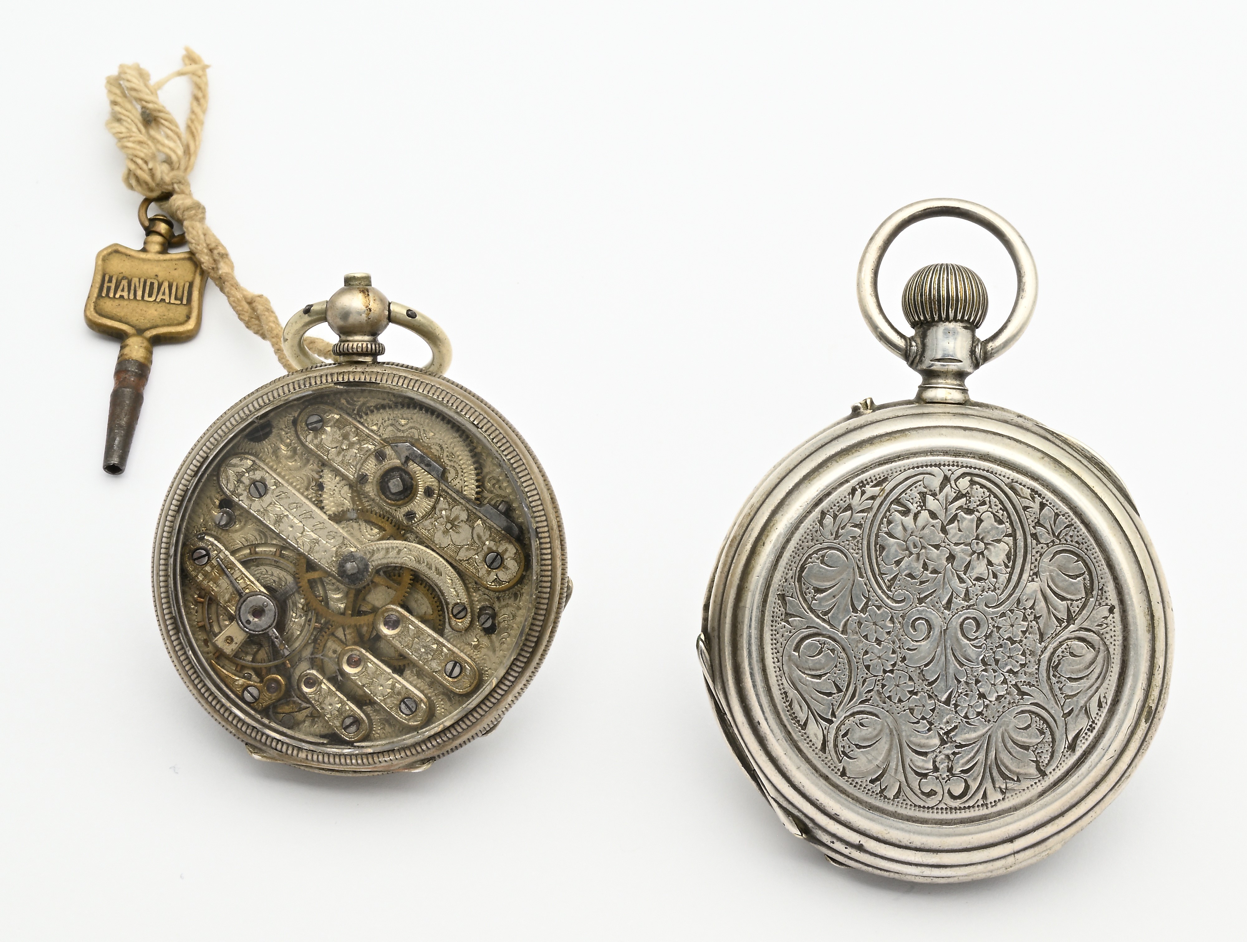 XIX secolo, Due orologi da tasca con scappamento ad ancora