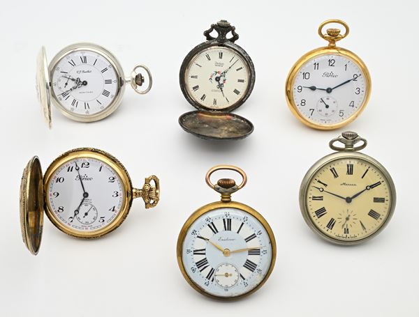 7 orologi da tasca con scappamento ad ancora remontoir 