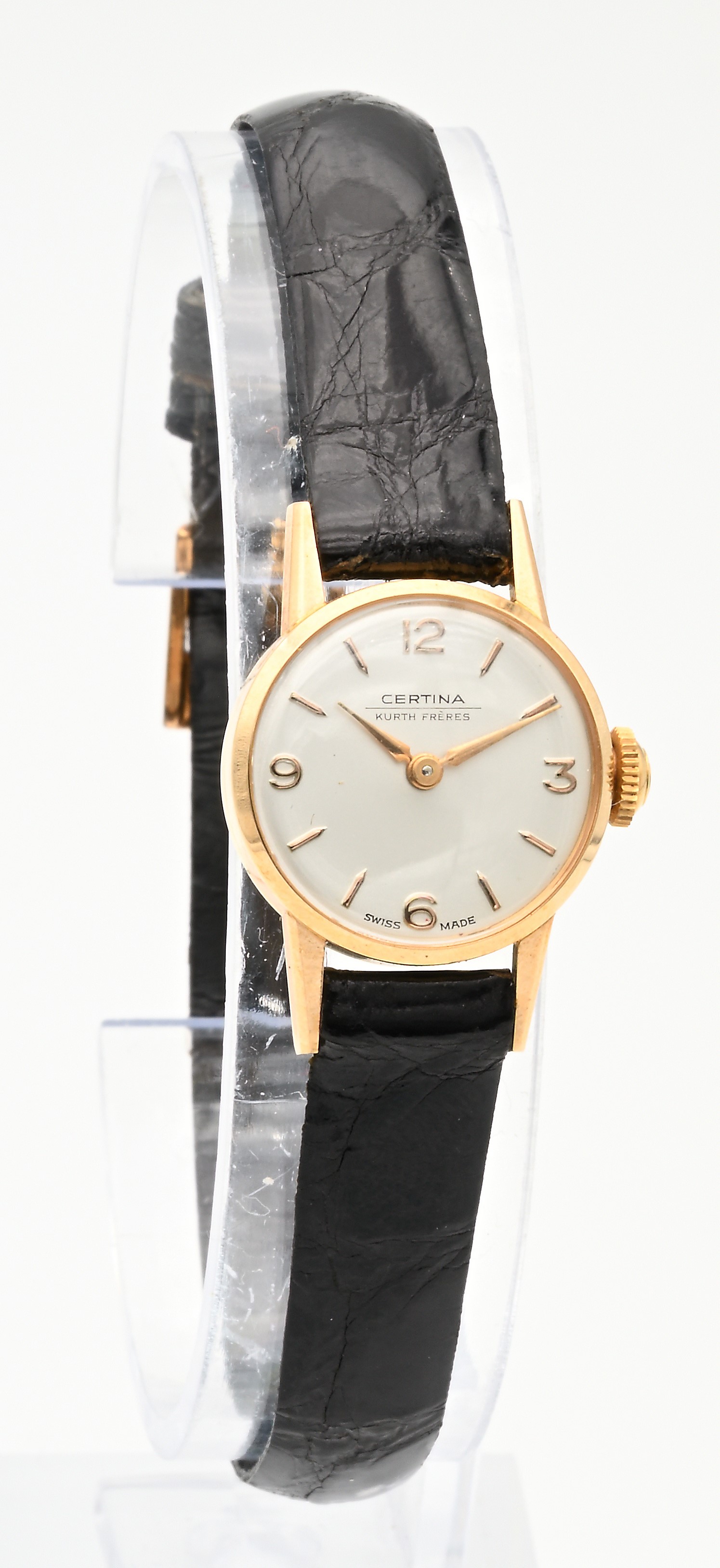 Certina per Kurth Frères 37522.8.163210 - Orologio da polso a carica manuale da donna in oro 750/...