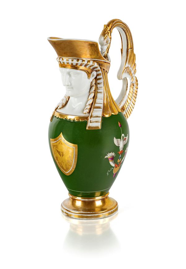 Versatoio in porcellana "retour d'Egypte", Parigi, XIX secolo