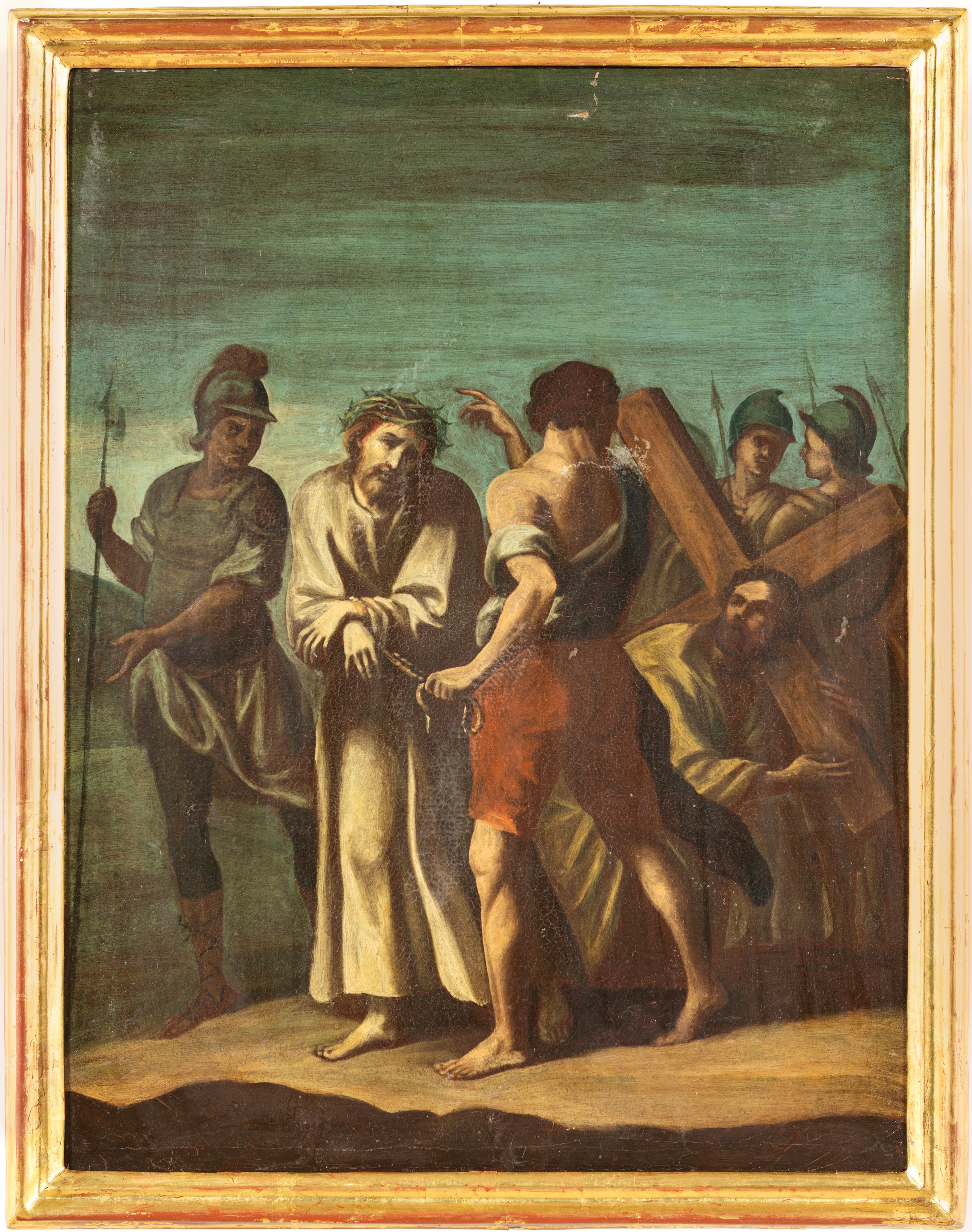 Pittore Napoletano del XVIII Secolo - Cristo nella sua Passione, olio su tela