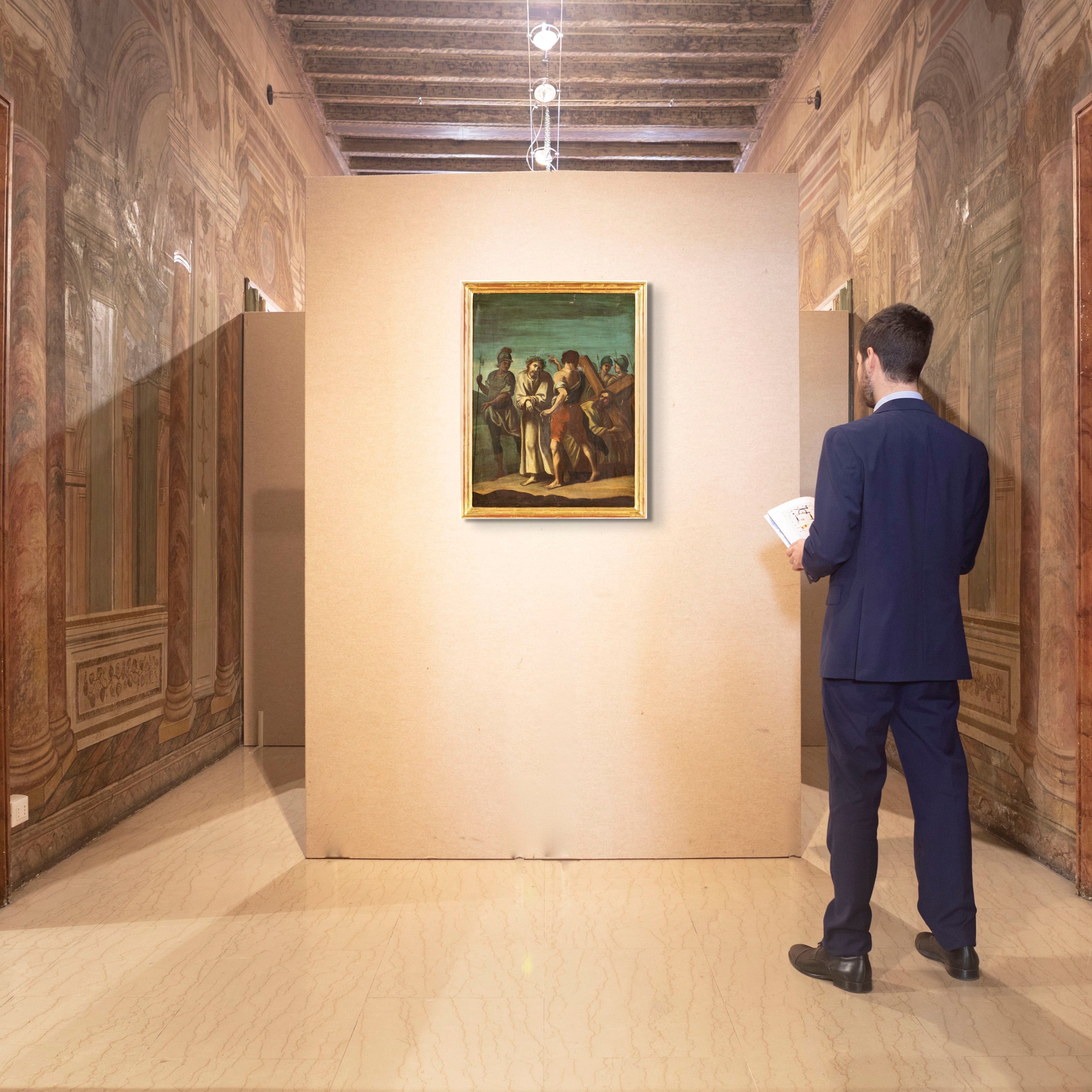 Pittore Napoletano del XVIII Secolo - Cristo nella sua Passione, olio su tela