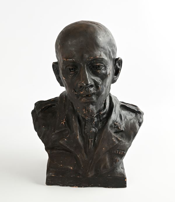 Scultore del XX secolo - Ritratto mezzobusto di Gabriele D'Annunzio