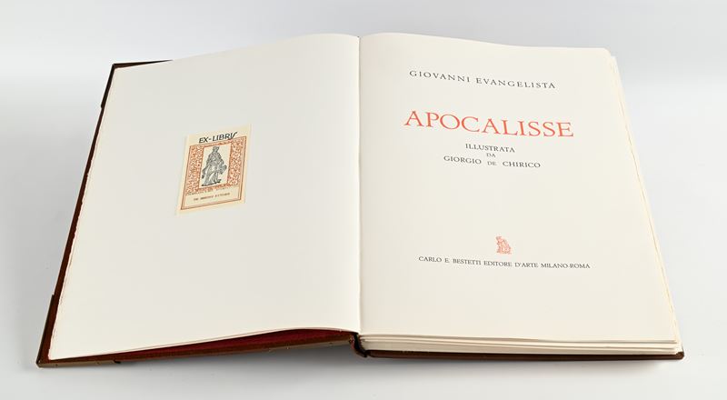 Apocalisse illustrata da Giorgio De Chirico. Uno dei 999 esemplari della tiratura limitata, in nu...