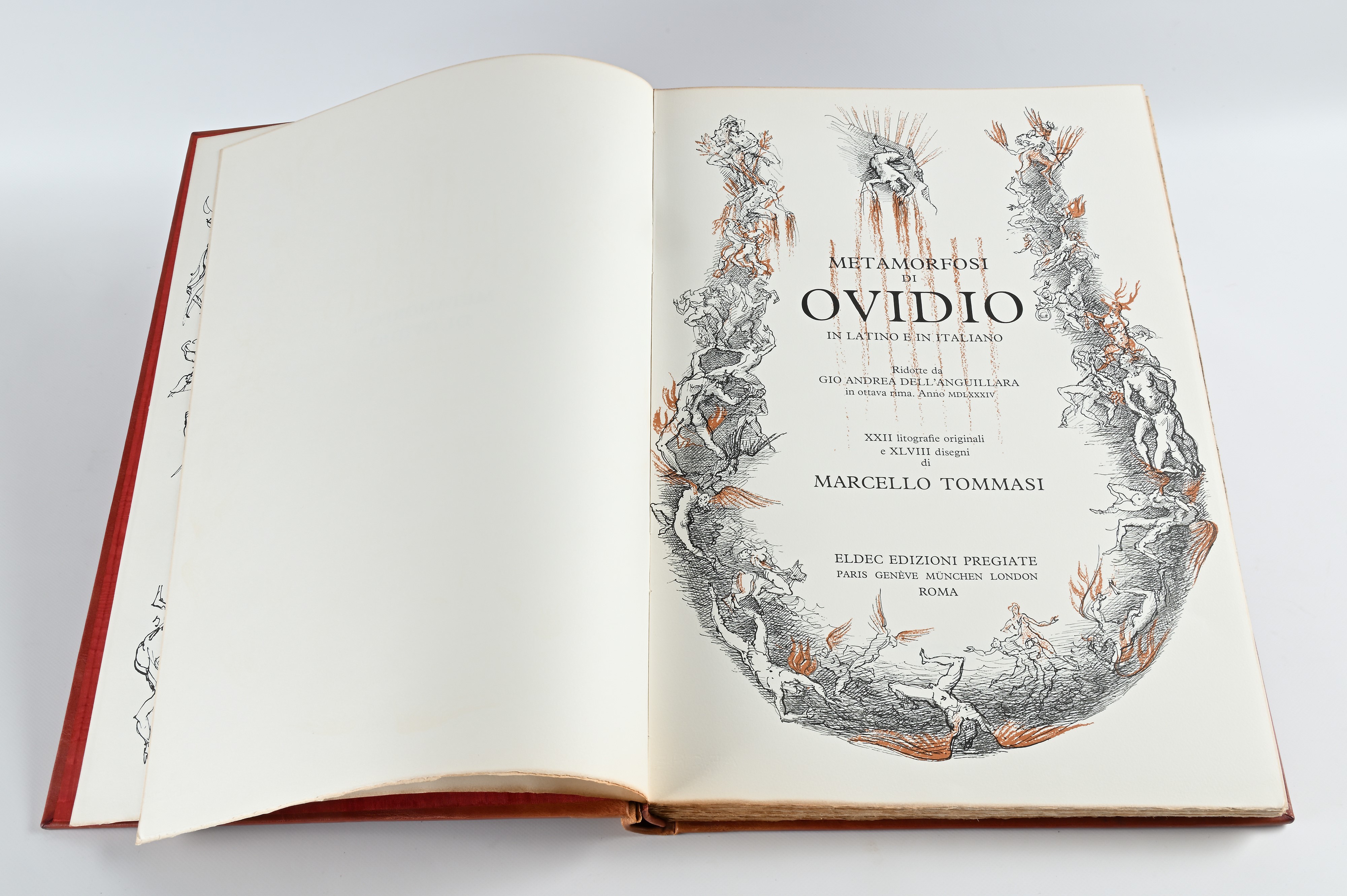 Ovidio Le Metamorfosi Con 22 litografie a colori e 48 illustrazioni di Marcello Tommasi. Edizione...