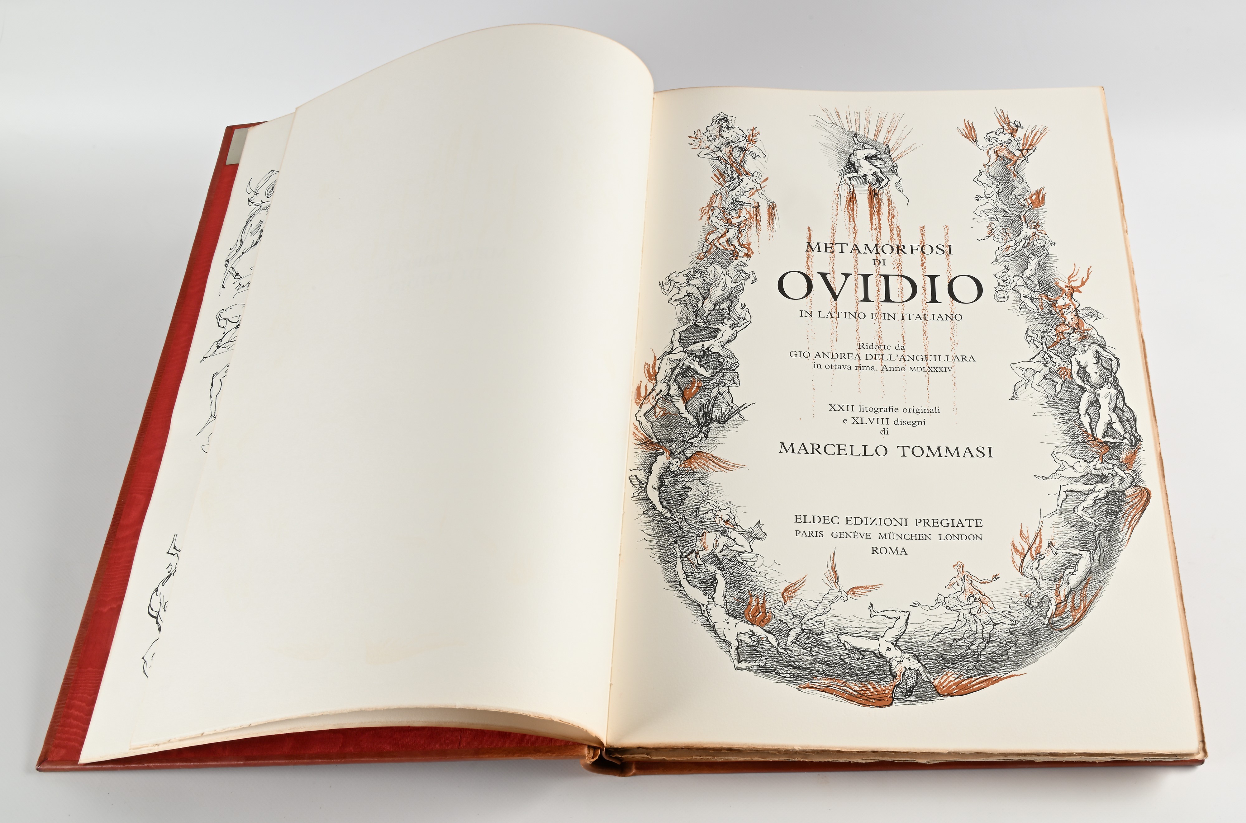 Ovidio Le Metamorfosi Con 22 litografie a colori e 48 illustrazioni di Marcello Tommasi. Edizione...