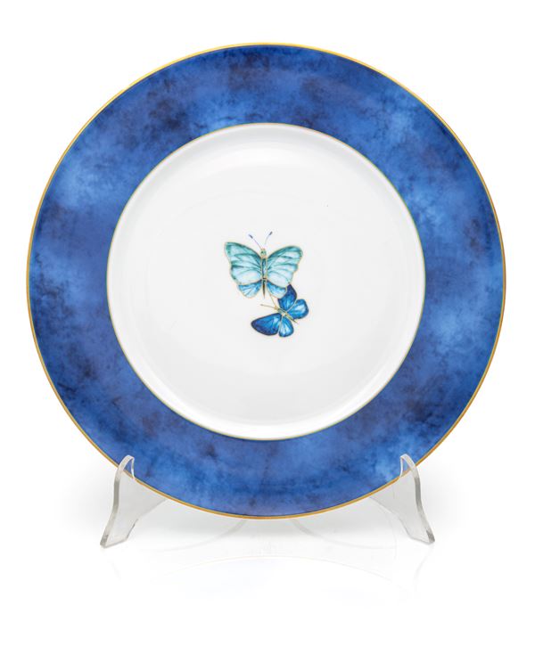 René Jules Lalique - Piatto in porcellana modello Papillons
