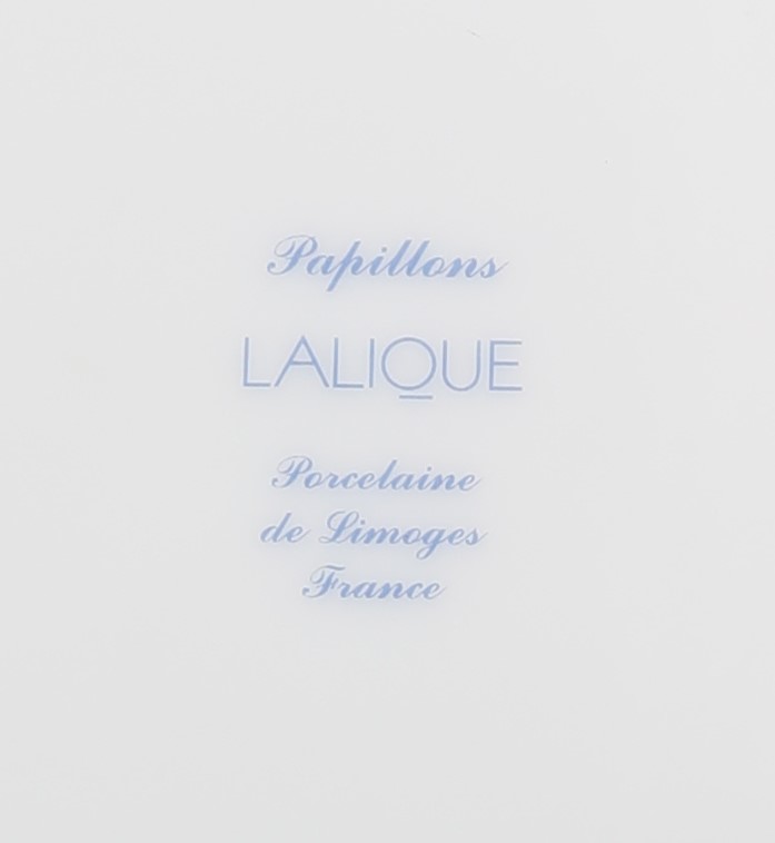 Piatto in porcellana modello Papillons