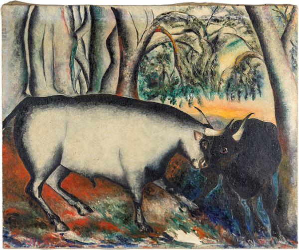 Giuseppe Cesetti - Tori all'ombra