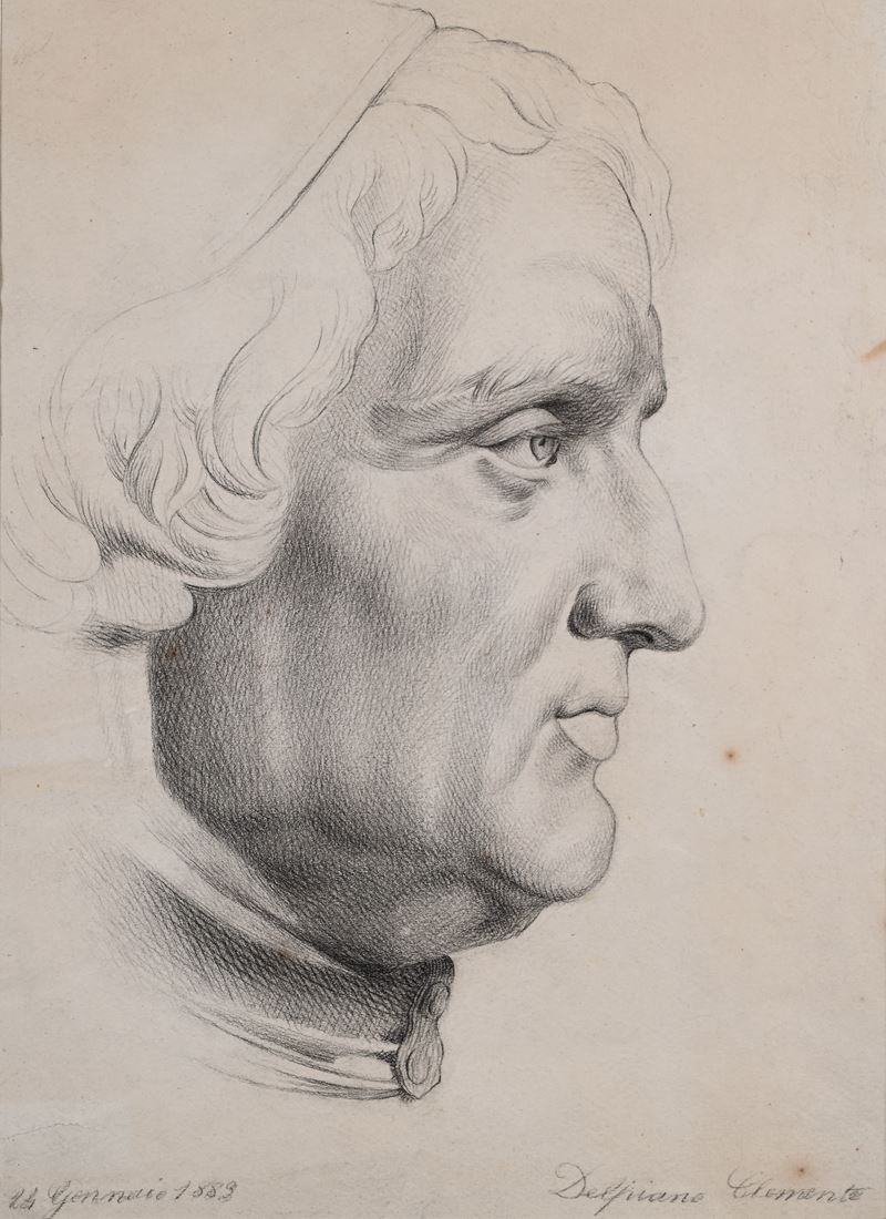 Studio di Cardinale di profilo