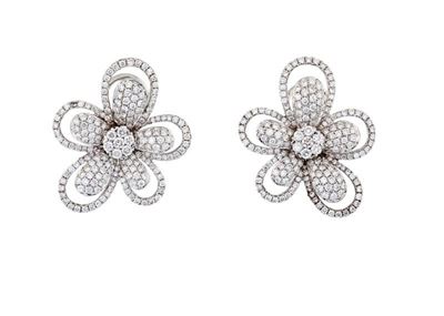 Orecchini in Oro Bianco con Brillanti
