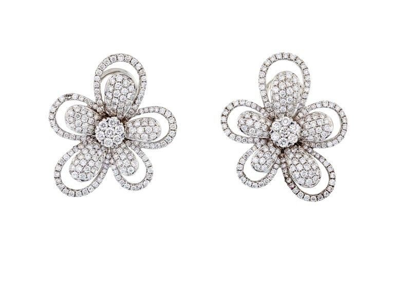 Orecchini in Oro Bianco con Brillanti