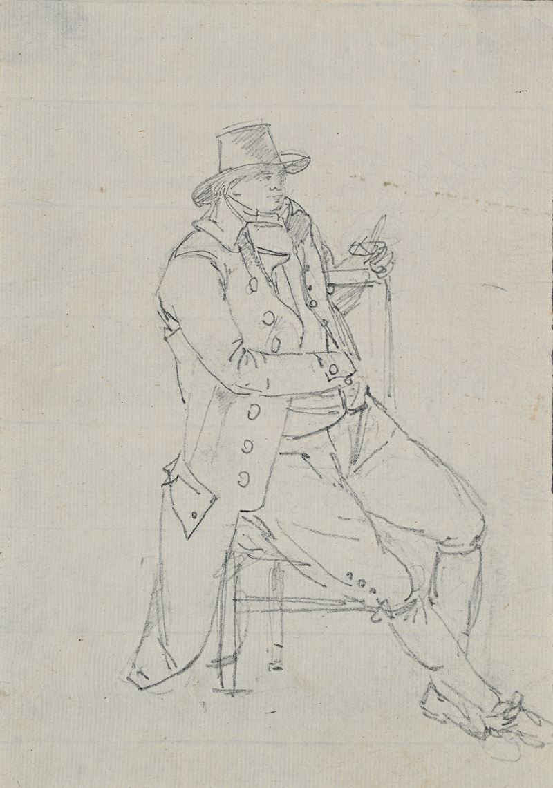 Studio di brigante seduto