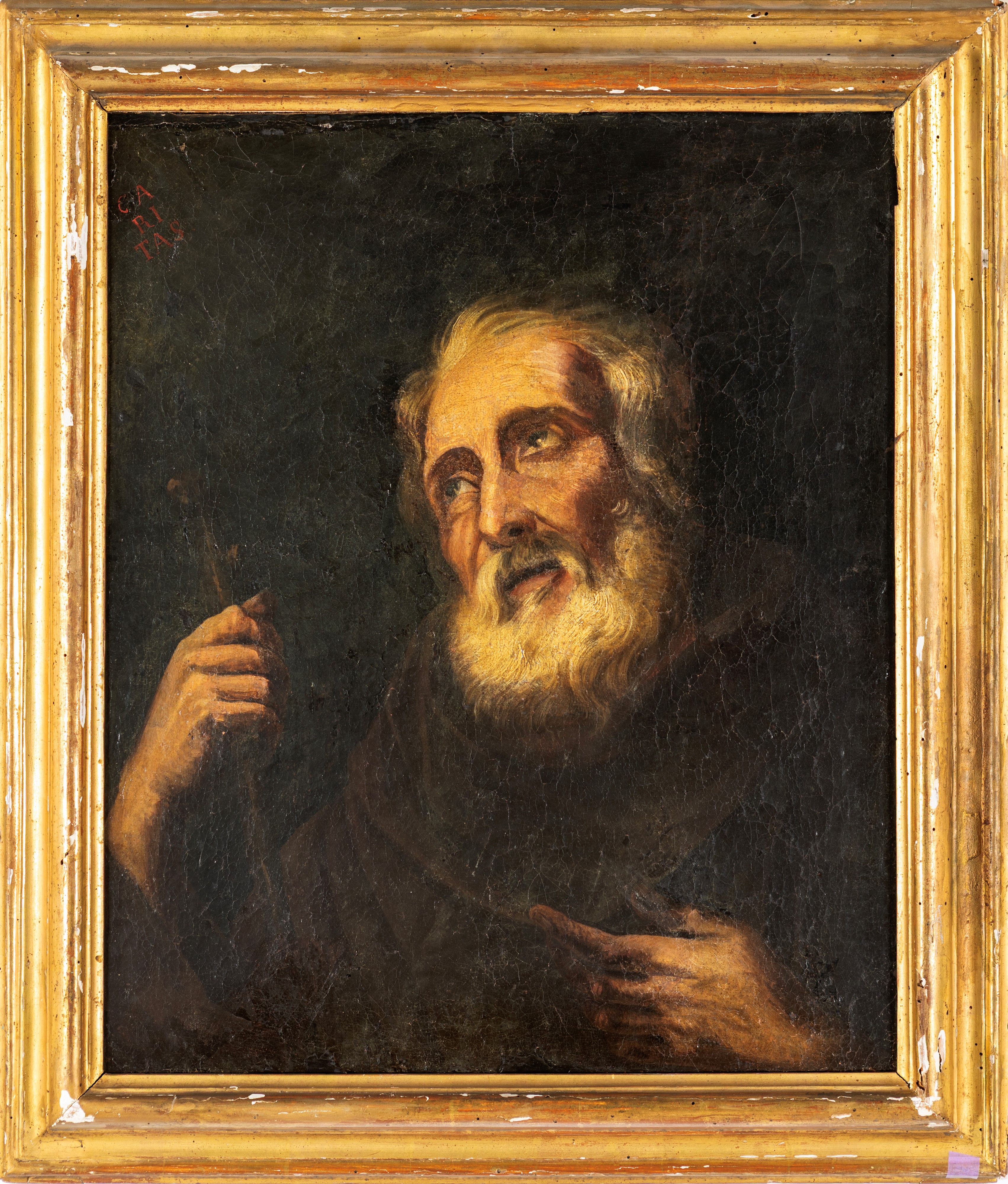 Pittore del XVIII Secolo - San Vincenzo de' Paoli, olio su tela