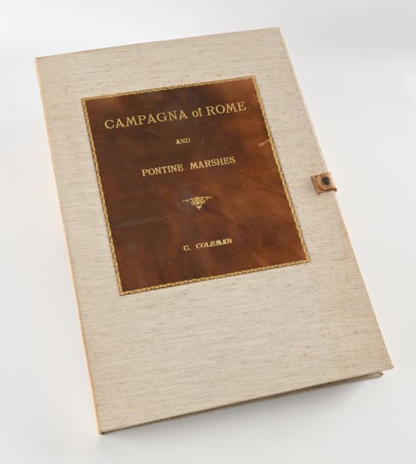 Ristampa moderna della raccolta originariamente realizzata nel 1850: A Series of subiects peculiar to the campagna of Rome and Pontine Marshes designed from nature and etched by C. Coleman