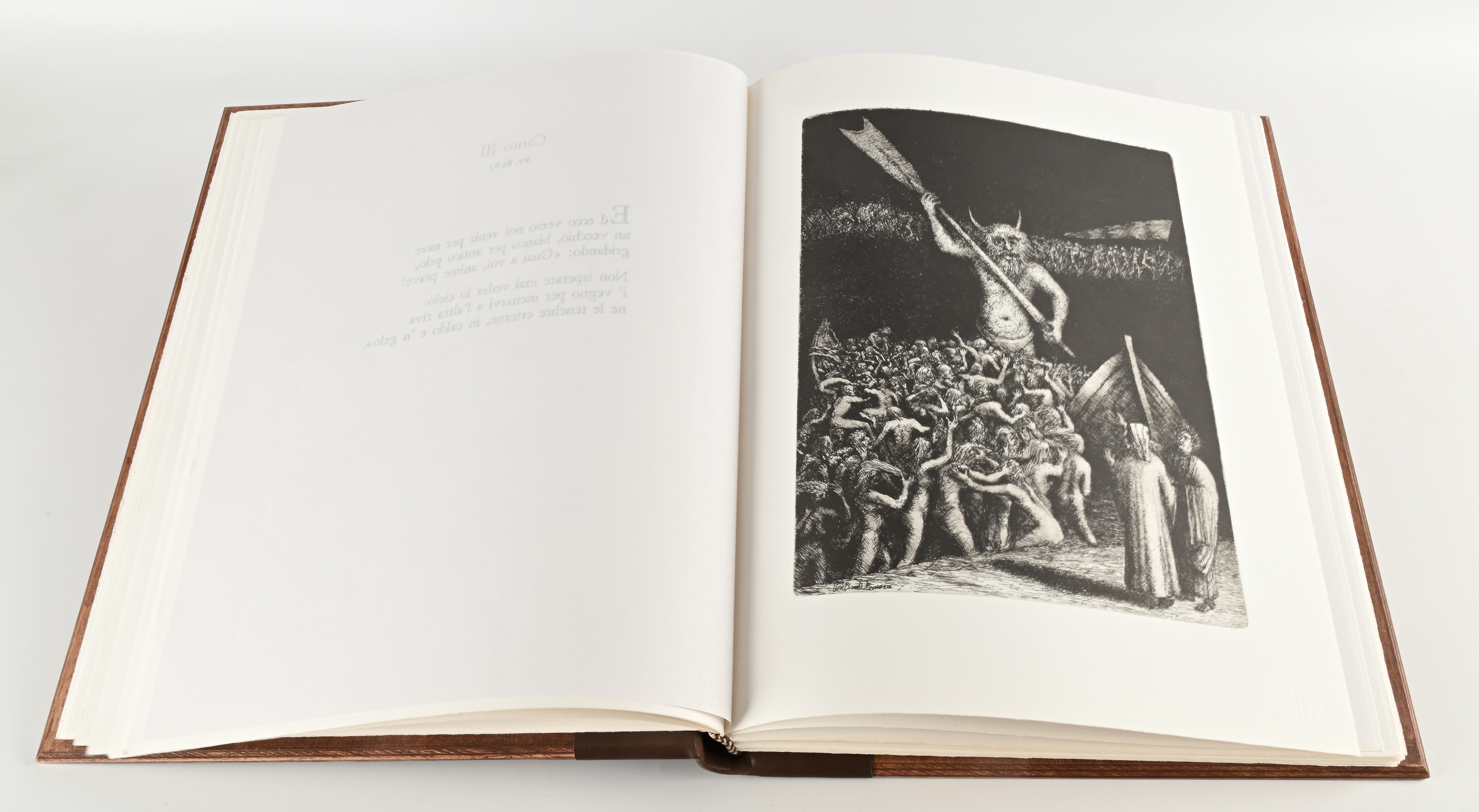 La Divina Commedia nelle incisioni degli Artisti contemporanei. Esemplare a tiratura limitata a 9...