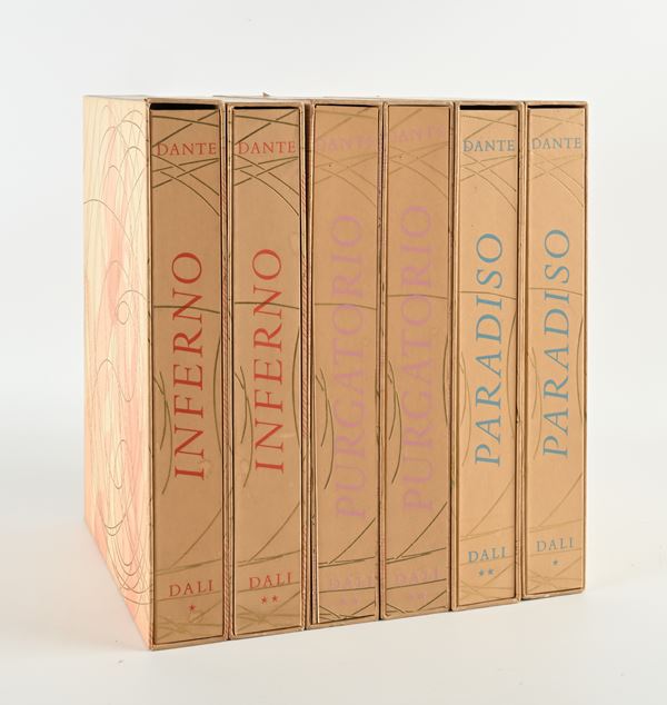 La Divina Commedia. Illustrazioni di Salvador Dalì. 6 Volumi in tiratura limitata a 2.900 esemplari in numeri arabi. Ns esemplare non numerato