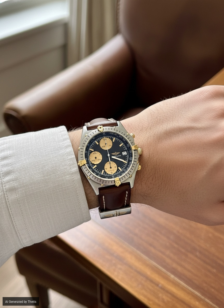 Breitling Chronomat in acciaio e oro