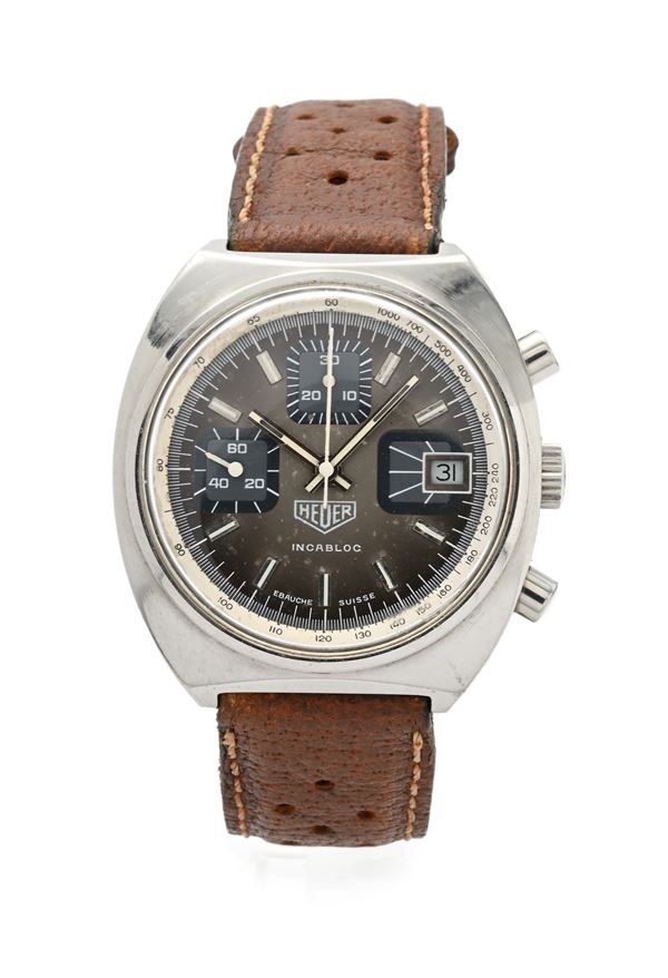 Heuer cronografo in acciaio
